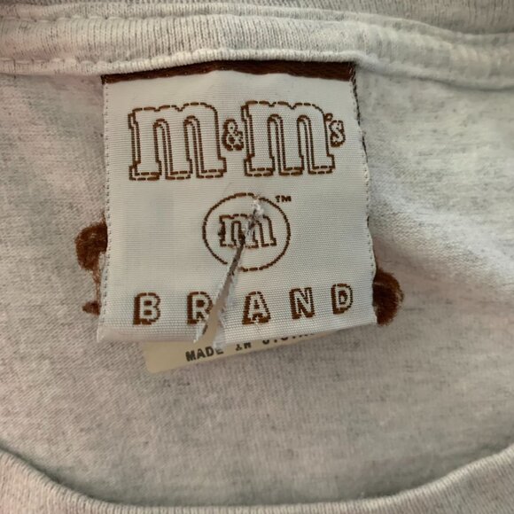 Vintage 90s M&Ms World Las Vegas T Shirt 2XL Grey Short Sleeve Snack Candy - Picture 6 of 7